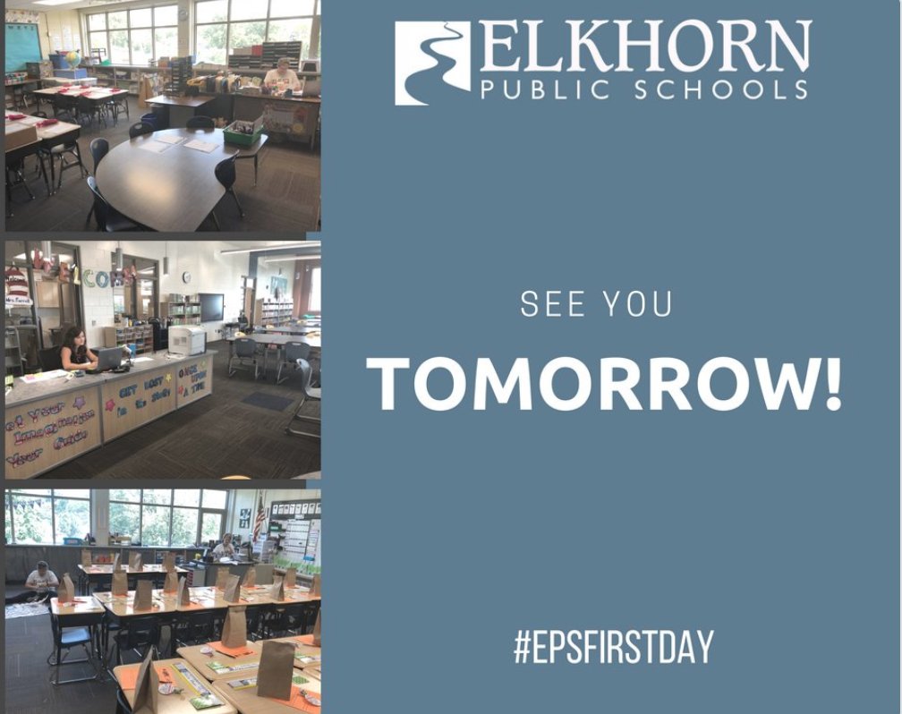 elkhorntraining's tweet photo. We wish all of the faculty, students, and parents from @ElkhornPS a GREAT first day of school today!  Thank you to all the athletes, parents, and coaches who supported our summer programs @elkhorntraining and @TheXplosiveEdge!  #EPSfirstday  #BackToSchool  #EPSachieves https://t.co/BN67qY3cdi