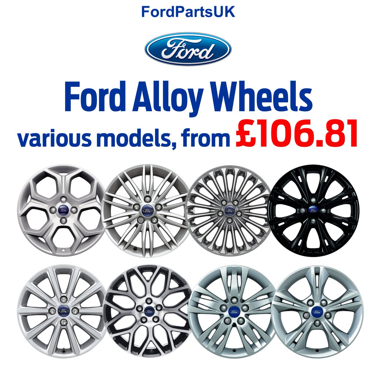 FordPartsUK's tweet photo. Alloy Wheels are part of our SUMMER SALE as well, so order your Ford wheels today and get 10% off at checkout! Discount code SAVE10 https://t.co/3luYY0VghF https://t.co/oSMoHsvA4w