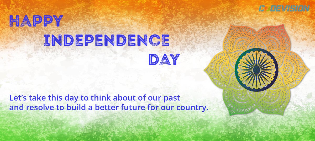 COD3VISION's tweet image. On this special day here’s wishing our dreams of a new tomorrow come true! May your Independence Day day be filled with patriotic spirit!
#IndependenceDay2018 #IndependenceDayIndia #codevision