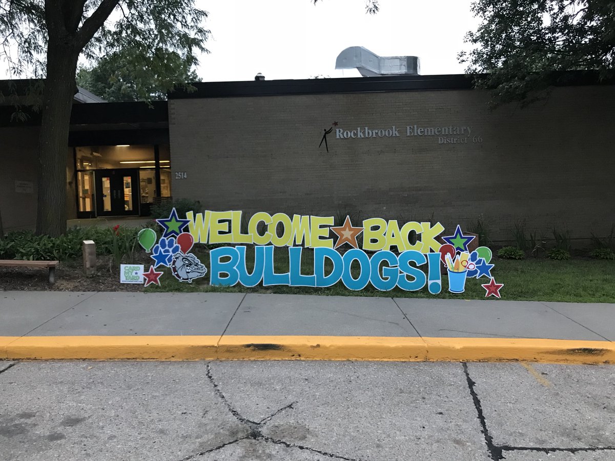 Rockbrook66's tweet image. Our Sign says it all, Welcome Back Rockbrook. We can’t wait to see you and are looking forward to a great school year. #BeKind