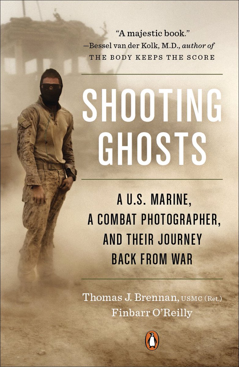 finbarroreilly's tweet photo. #ShootingGhosts, my book with Sgt. Thomas Brennan, has a brand new cover for the @PenguinBooks paperback version due out next week #War #Afghanistan #trauma #photojournalism @VikingBooks https://t.co/1mVBAoZoDb