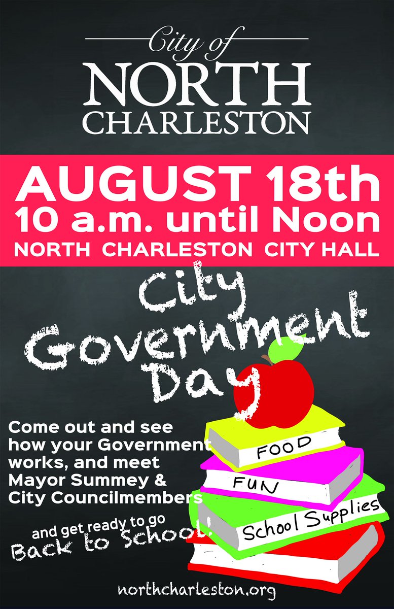 SCHOOL
      SUPPLY
            GIVEAWAY
Join us this Saturday, Aug 18, 10am-noon at City Hall. See how your local government works and enjoy FREE food and school supplies!
bit.ly/2MFVns5