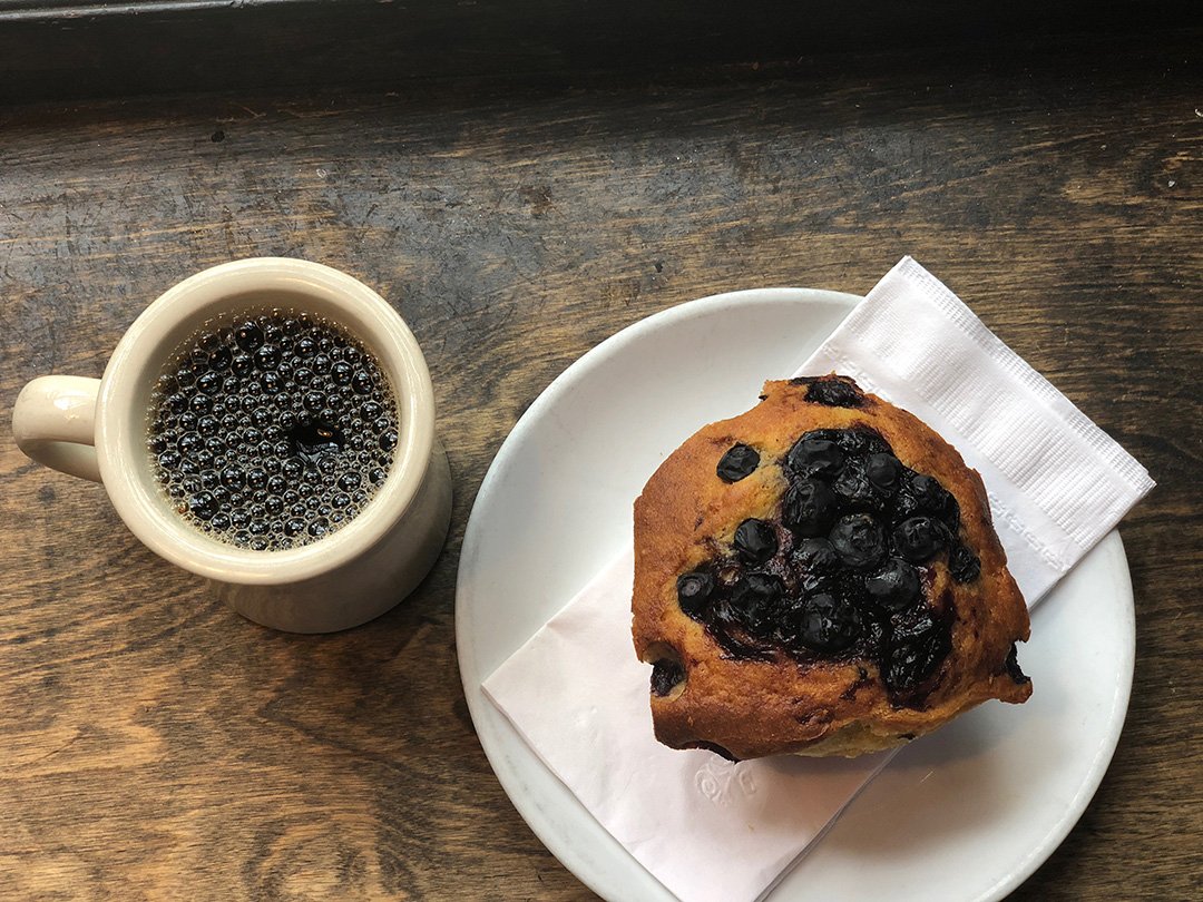 cuppingroomcafe's tweet photo. My #breakfastritual : #Coffee and a #Blueberry #Muffin.
What's your breakfast ritual??? https://t.co/Jdr9OS4okp