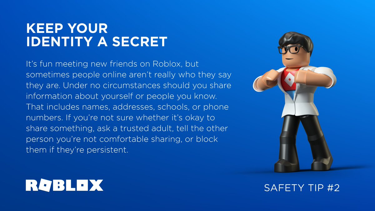 Roblox On Twitter Your Identity Is Top Secret Be Careful - roblox pictures images people