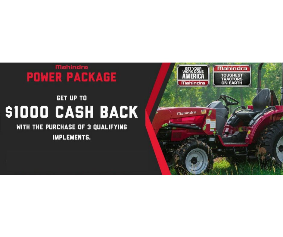 mecomiami's tweet photo. Load up and SAVE with a Mahindra Power Package—Get $1,000 CASH BACK w/ the purchase of 3 qualifying implements. Stop by Meco Miami or reach us directly at 305-773-7065. https://t.co/M1WgpnPQ0O