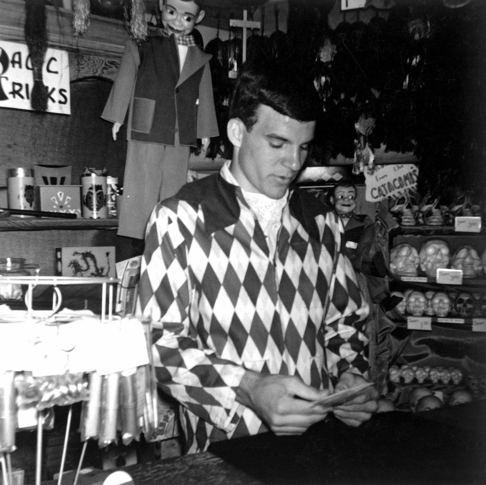 Wishing a happy birthday to Steve Martin, seen here as a young man working in Disneyland at Merlin s Magic Shop. 