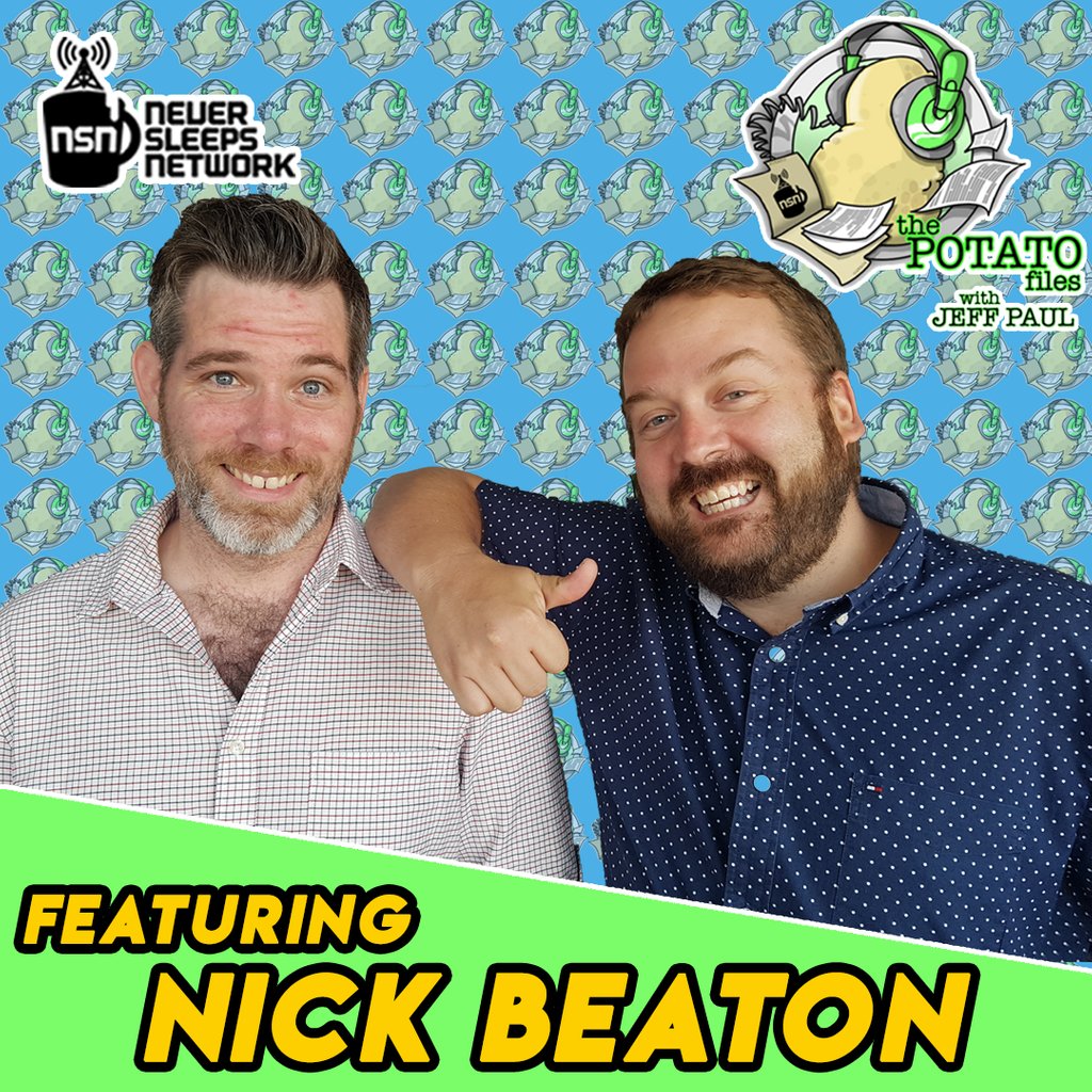 NeverSleepsNet's tweet photo. ICYMI: Sticky @Nick_Beaton made his return to #NeverSleeps studios only to discover that it is now a safe space - even with @jeffpaulcomedy: https://t.co/thQLPc0OXN #ThePotatoFiles #PodernFamily #TOComedy https://t.co/DBCQ0rHWO4