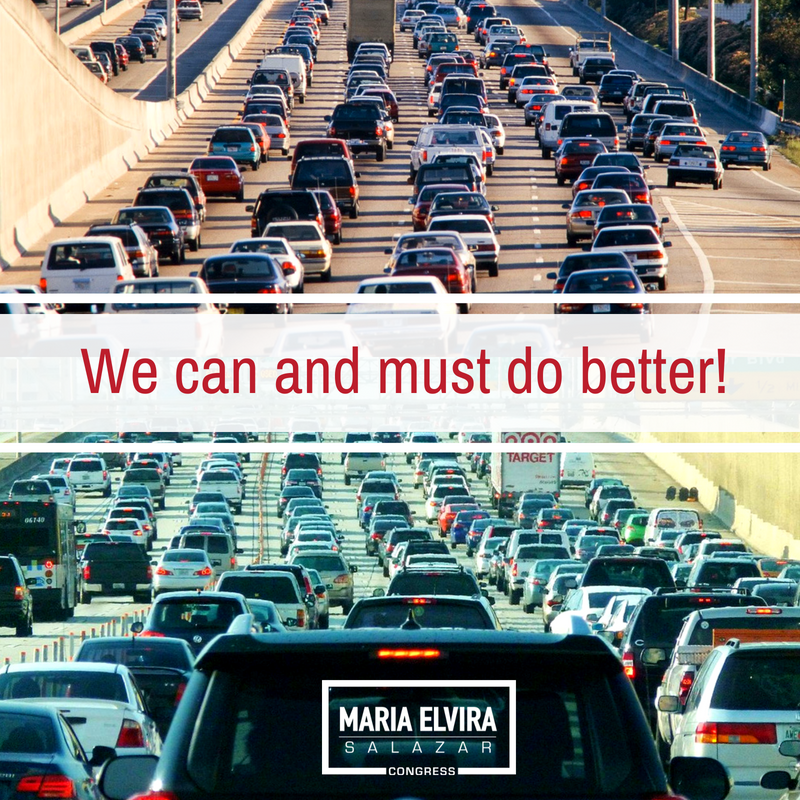 MaElviraSalazar's tweet photo. It is shameful and intolerable that our commute to work takes almost an hour and a half – every single day! If Boston and Chicago can have a first-rate public transportation system, why can’t Miami? We can and must do better! #Vote37 #MariaElviraSalazar #TeamMariaElvira #FL27 https://t.co/9xP82AA2DH