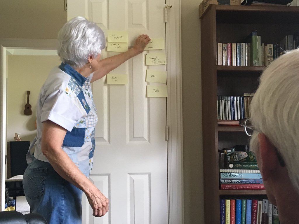 zurcherart's tweet image. Part of my #agile2018 trip is always the visit home. Taught mom and dad sine agile telease planning to make the visit smooth. Mom was impressed. Should have done this years ago.