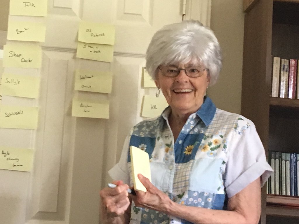 zurcherart's tweet image. Part of my #agile2018 trip is always the visit home. Taught mom and dad sine agile telease planning to make the visit smooth. Mom was impressed. Should have done this years ago.