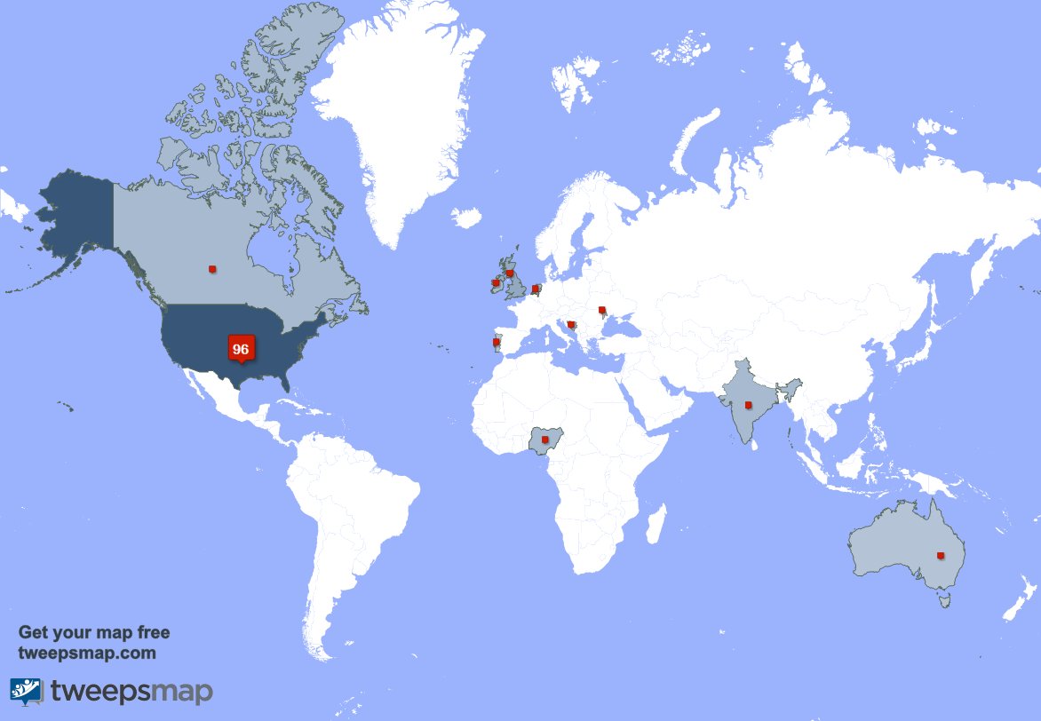 I have 9 new followers from USA 🇺🇸, and more last week. See tweepsmap.com/!ITinAlabama