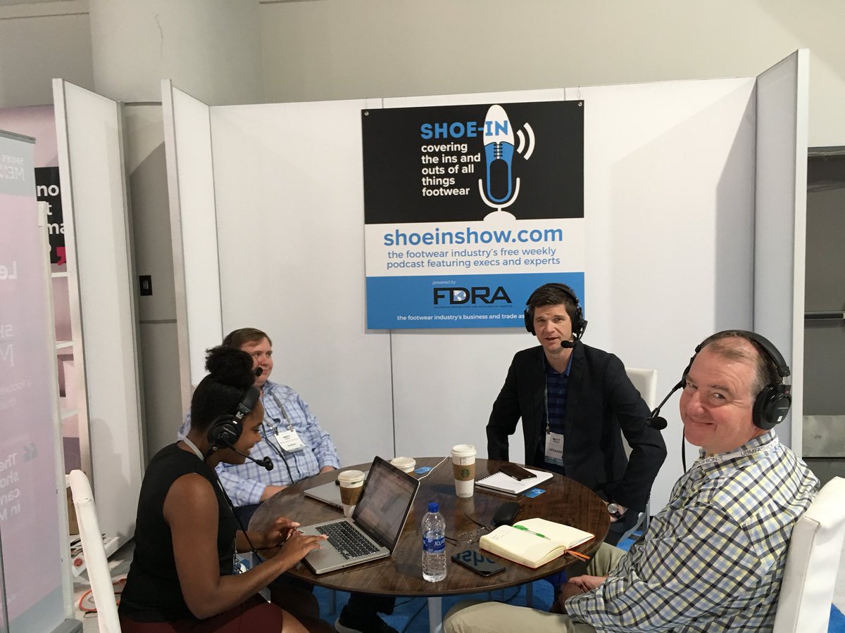 Robert Perkins COO at Hotter talks to Matt Priest and Andy Polk of FDRA about shoe making in UK and the importance of US market to future growth shoeinshow.com #FNPlatform