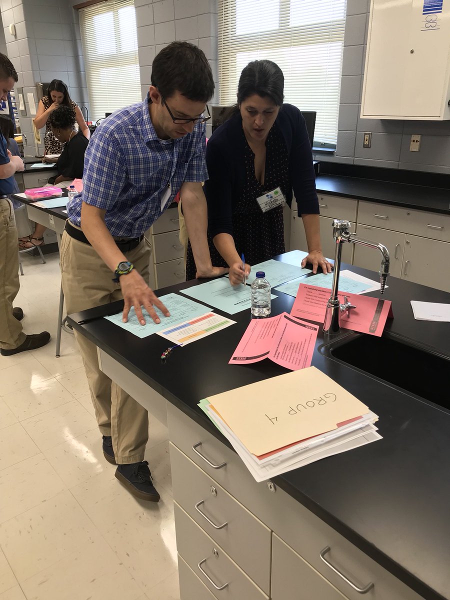 marywscience's tweet photo. Feeling SO fortunate to welcome new teachers to the science program in @HCPSS! Getting prepped to lead all students in the next gen science classroom. #HoCoNTO https://t.co/Ky0exacZlL