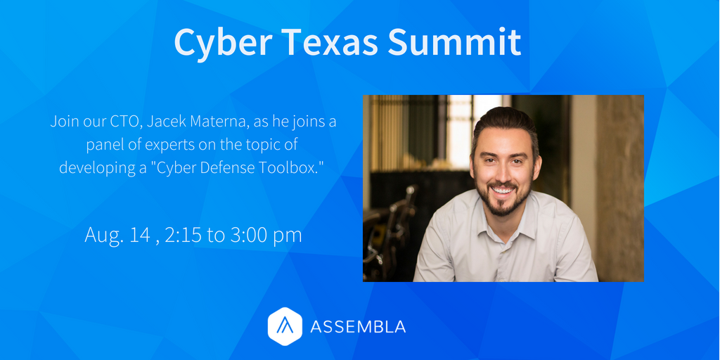 Today's the day! Find us at #CyberTX2018 today in booth 201. Our CTO will be speaking at 2:15 about building your Cyber Defense Toolbox.  #Appsec  #Cybersecurity #CyberUSA