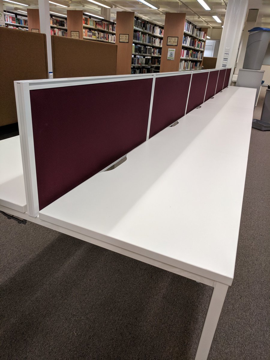 stjerome1st's tweet image. Boring grey has had its day: wine is now the only way! @LibraryDMU #SpaceForSuccess