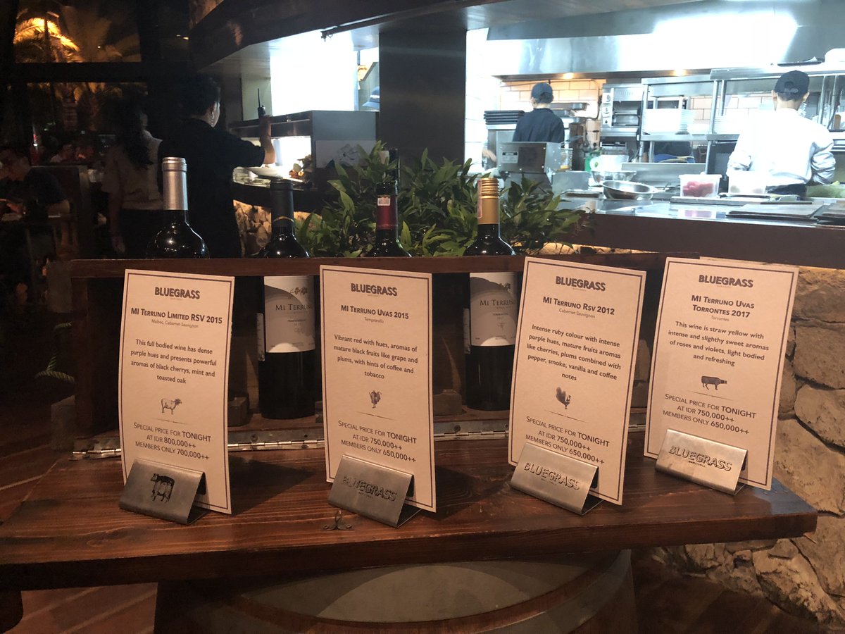 bodegamiterruno's tweet photo. MI TERRUÑO Wines in Jakarta, Indonesia during Wine Tasting event held at BLUEGRASS Bar &amp; Grill  last week. Thanks for attending and enjoying our wines that night! https://t.co/xBnLP0t7u1