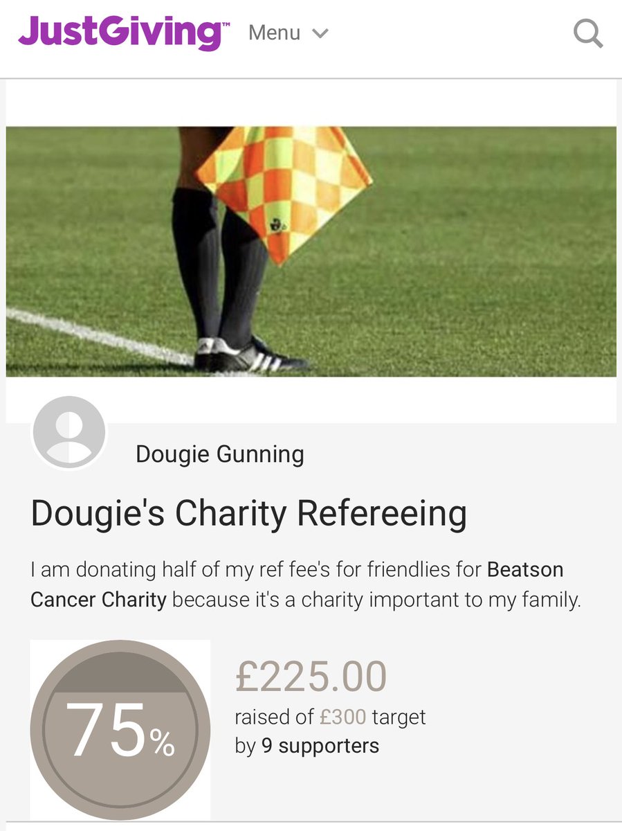 Well. 

With the friendly games pretty much done it looks like that’s the fund raising done for <a href="/Beatson_Charity/">Beatson Cancer Charity</a> 

Thanks so much to all teams and donators helping me send £225 to this incredible charity. 

👏🏻👏🏻👏🏻👏🏻