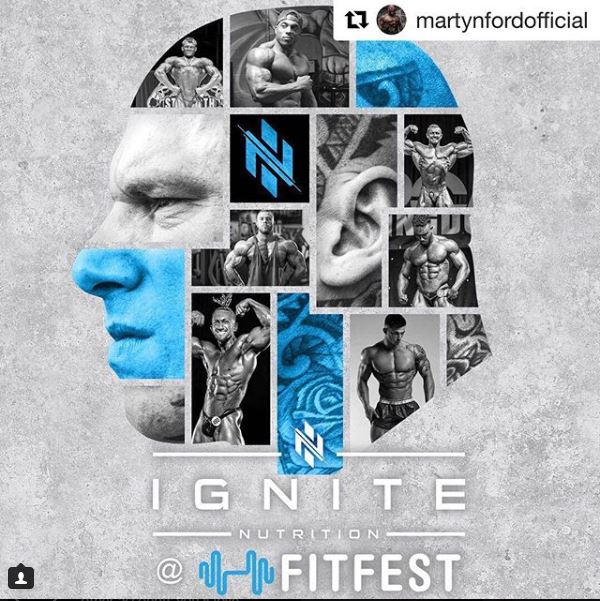 FitFestival2018's tweet photo. Very excited to have @martynford82 and the ignite nutrition team join us at #fitfestival2018 this weekend! 
What a line up! 🤯💪💪💪 #4daystogo
https://t.co/8hShGly4jK https://t.co/tikGuBIYs6