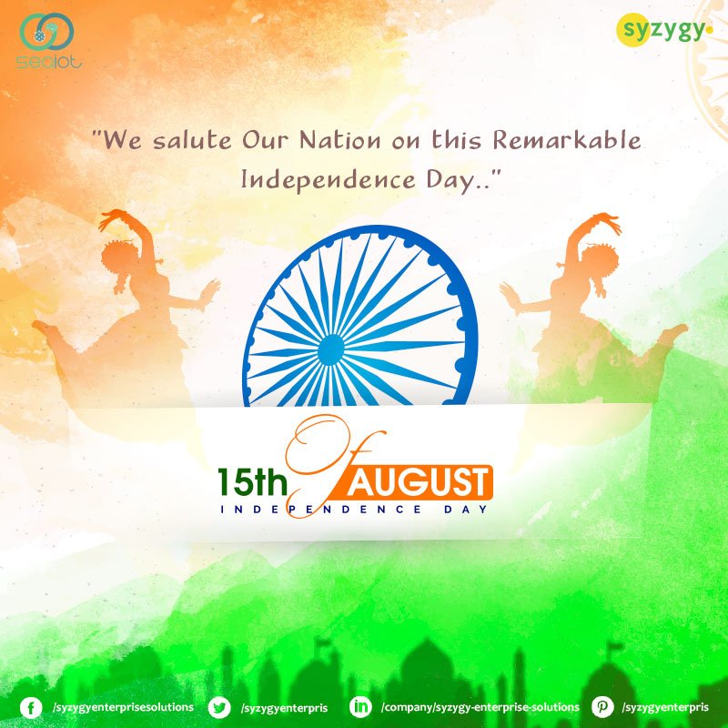 syzygyenterpris's tweet image. SYZYGY Wishes fellow Indians a Happy Independence Day!