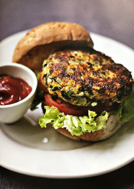 MeatFreeMonday's tweet photo. Described as the best veggie burger ever by @socialgrilling, check out this #meatfree burger from the #MeatFreeMonday Cookbook! https://t.co/AjZlfUoQHW https://t.co/5XRYcolxC1