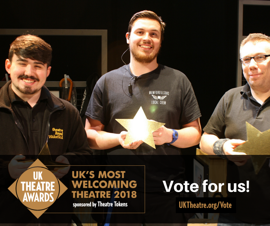 trwakefield's tweet photo. "There is always a warm welcome from the technical team which instantly sets an atmosphere conducive to a good night". We would love your vote for the @uk_theatre Most Welcoming Theatre Competition! https://t.co/4EPoRyTKU2 😀 #WelcomingTheatre https://t.co/97WDGO5SkQ