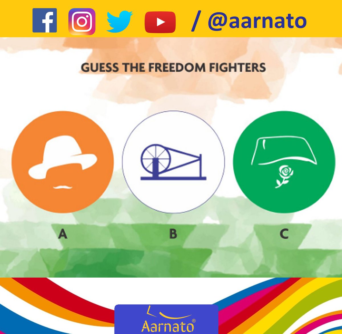 aarnato's tweet photo. #ContestAlert #Contest #win #participate #Question2
Participate and Answer the second question of the #Independencedaycontest . 
Post your answers in comment box with hashtag #aarnatoshoes #aarnato #Independencedaycontest .
Terms &amp; Conditions- https://t.co/Lv6DWEVl3u https://t.co/100SUcMyWj
