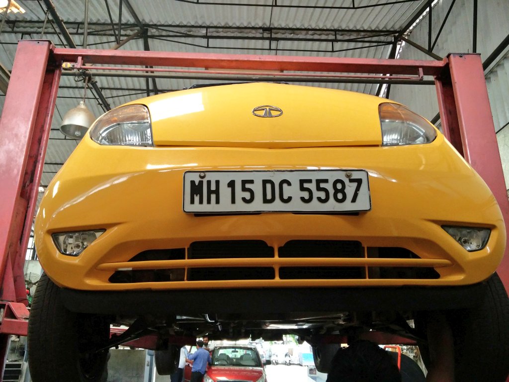 Arnabisme's tweet photo. Done with servicing @tatanano_tweets , Sunil Godge from Pragati #Nashik did a very good job , now I am happy let's see after few days https://t.co/T77nx3b8yy