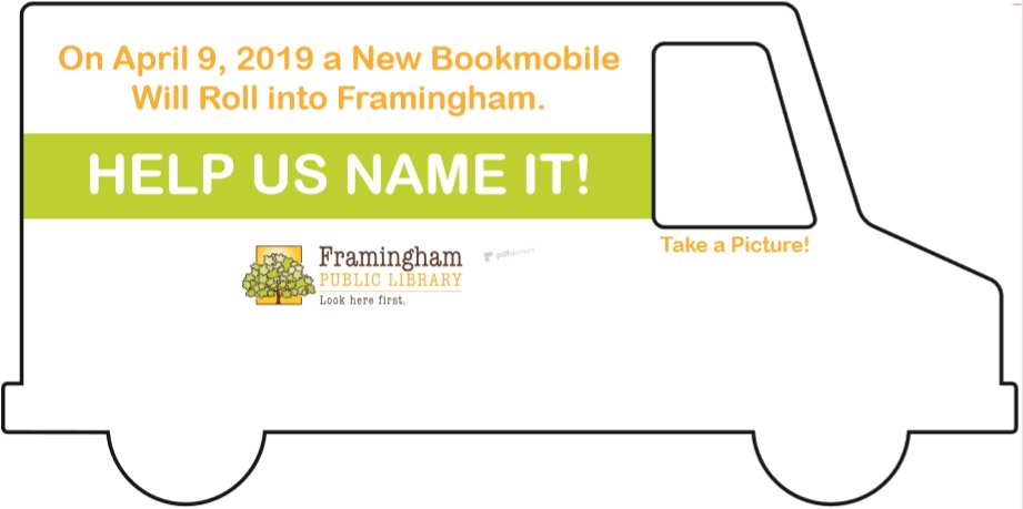 Going to the <a href="/framinghamps/">Framingham Public Schools</a>  Back-To-School Picnic on Thurs. Aug. 30? Sign the new bookmobile cut-out, suggest what it should be named, and take a selfie!

Use this link for back-to-school shopping and Amazon will contribute a % of your purchase to us: amzn.to/2gZRrGD