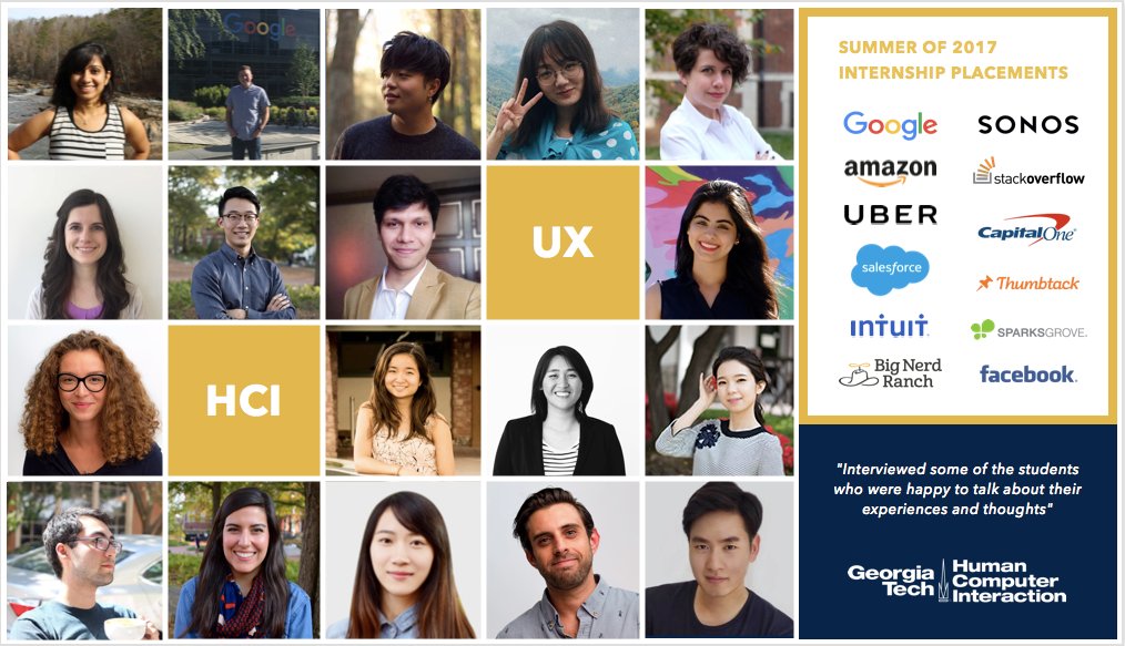 Interviews with HCI/UX Students at Georgia Tech — Passionate [Future] Designers, Researchers and Engineers...

buff.ly/2vPZQBn

#UX #Design #UXDesign #UserExperience #productdesign #designcareer #career #developers #designers #job