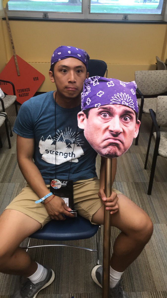 caitlinrkane5's tweet photo. #bgr2018 the worst part of jail were the dementors. Jon or mike who wore it best? #theoffice https://t.co/bTyWIZ7ssP