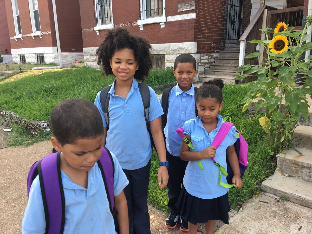 emilyjanehubb's tweet image. 6yo wasn’t feeling his shoes but we got them all to school. Here’s to another great year at Meramec! 4th, 2/3rd, 1st, pre-K 4. #WeChooseSLPS