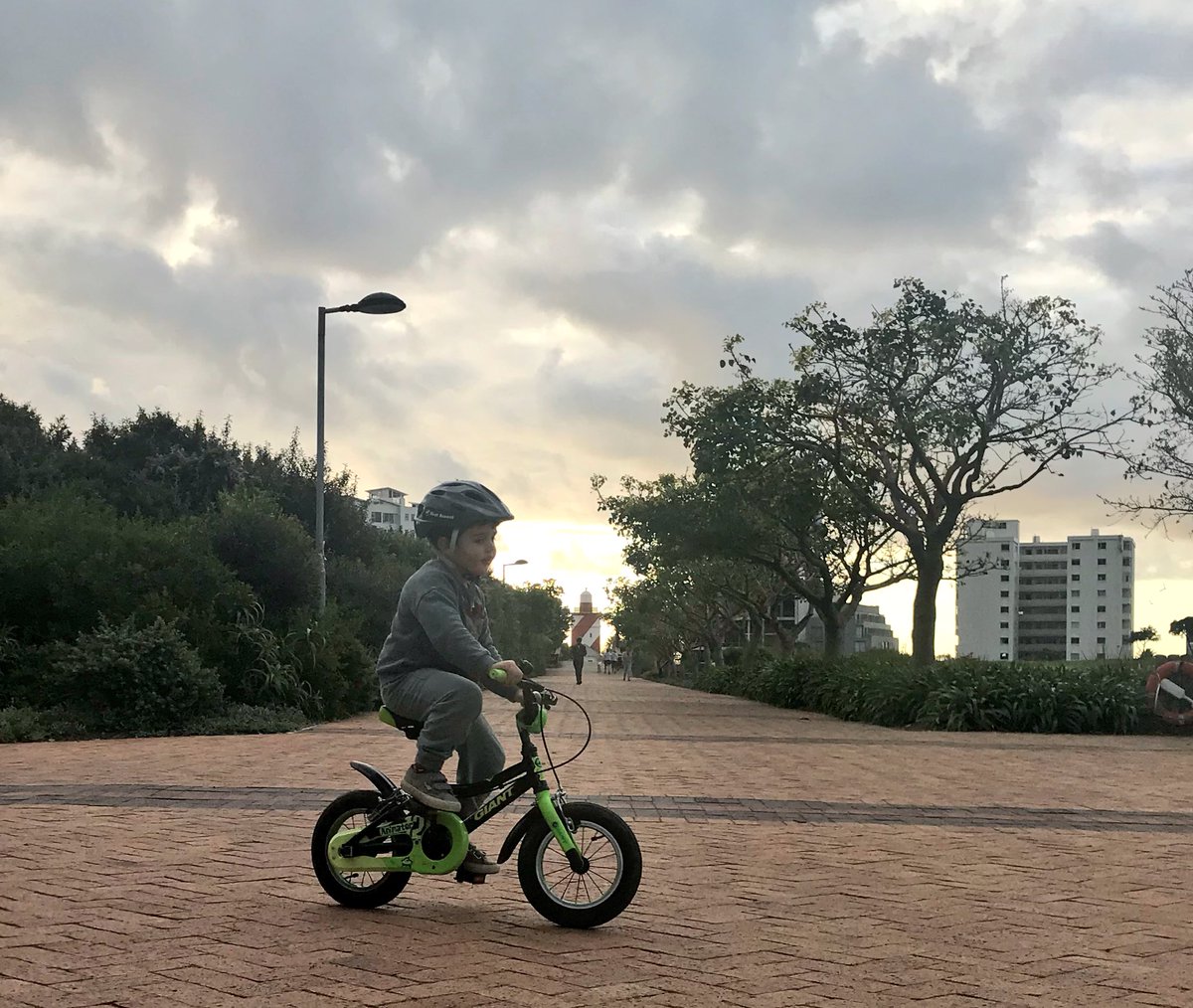 Left for #TDF2018 with him making the immediate conversion to pedals without any assistance &amp; upon return it seems he’s now the de facto leader of the Green Point Biker Gang. Big thanks to <a href="/Joc_oconnor/">John OConnor</a> &amp; team for excellent advice &amp; service!