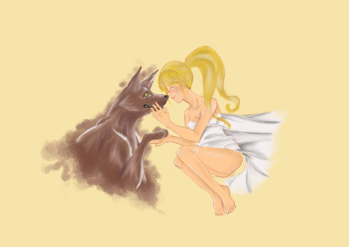 beelzeloops's tweet image. A illustration about the love between the people and his dogs 🐕

#digitalart #illustration #digitalpainting #draw #drawing #dogs #love