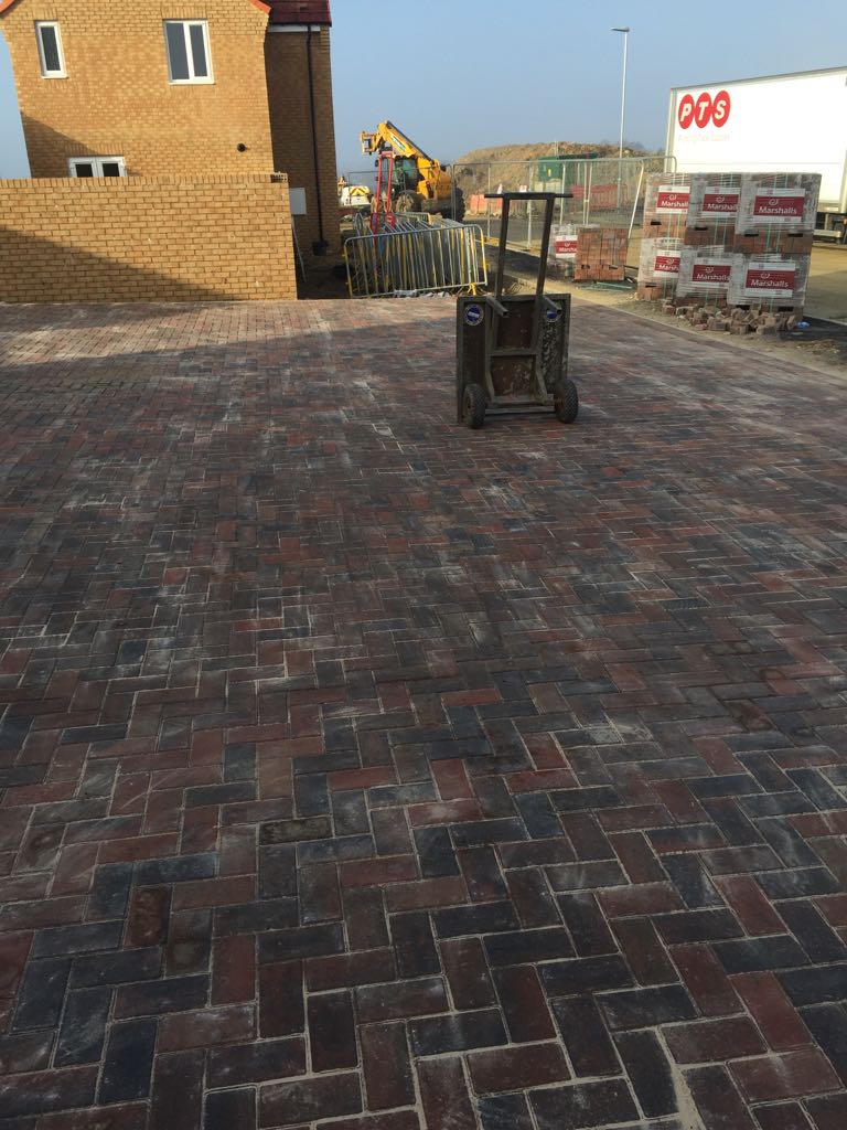 SydVarley's tweet photo. Work at a housing development site #groundworks #blockpaving #sydvarleygroundworks https://t.co/E3ZdKLqU6t