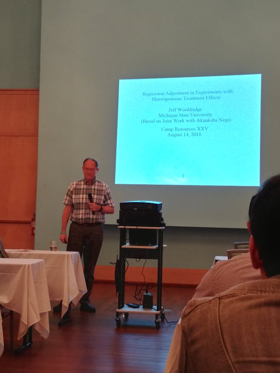 AkioYamachan's tweet image. Keynote lecture by Professor Wooldridge at Camp Resource XXV. #econ #econworkshop