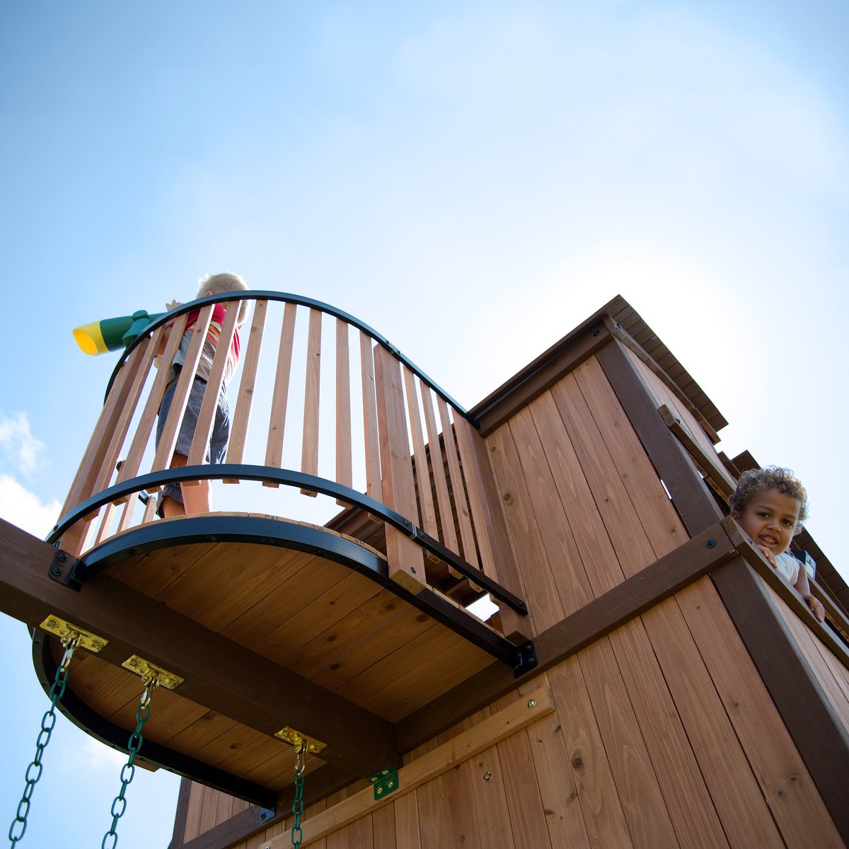 skyfort elite wooden swing set