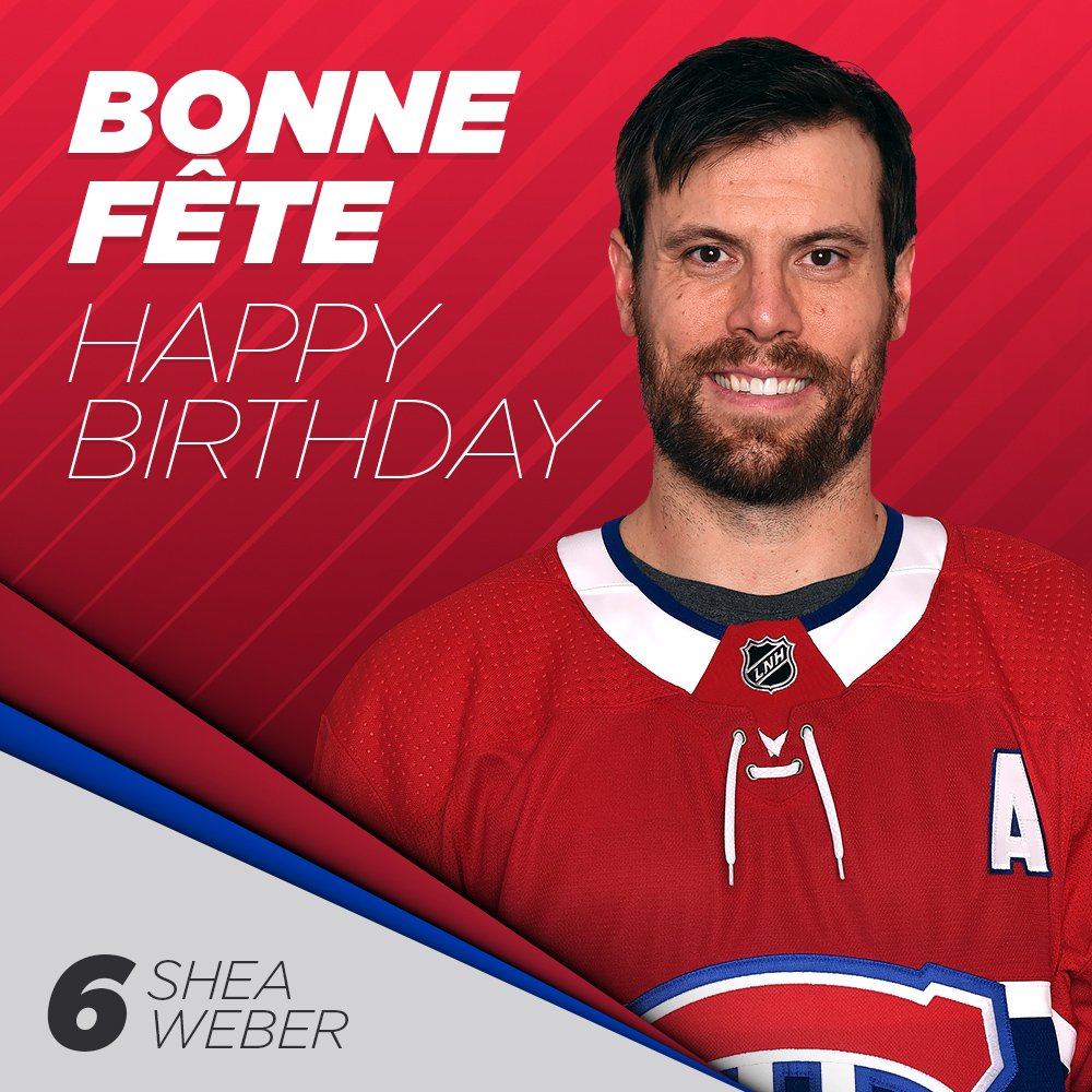 Bonne fête, Shea! 🎂  Happy birthday Shea! #GoHabsGo https://t.co/6gsJEKXIDg