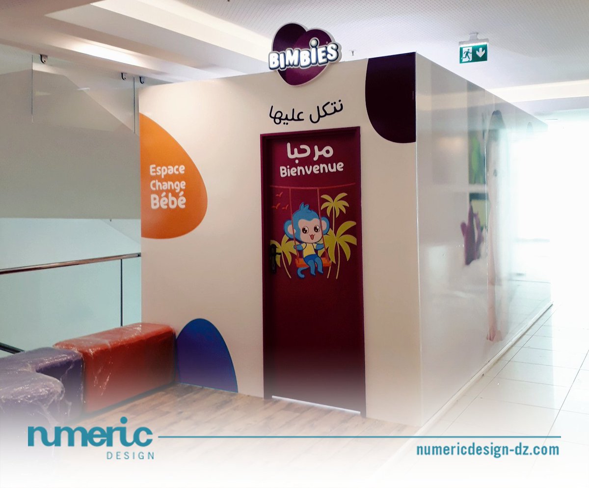 NumericD_DZ's tweet photo. Production et Installation d'une Cabine de change pour Bébé pour le Compte de Bimbies au niveau de Parck Mall Sétif.
Meubles ( Tables à langer, Portes couches, Armoire, Fauteuils ... 100 % conception, production et installation by #NumericDesign)
#Bimbies #NumericDesign https://t.co/uOLz2me8hk