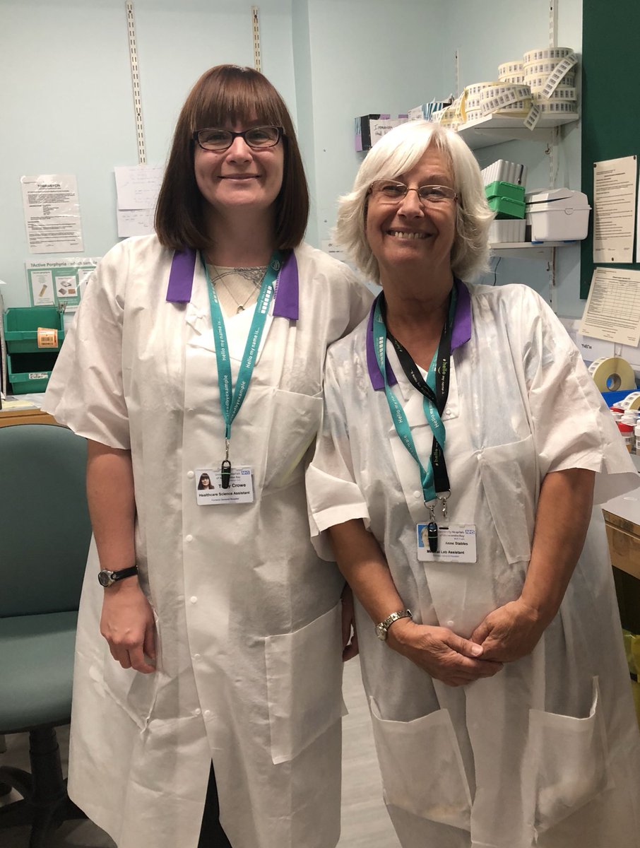 NHS on Twitter "Meet a couple of our specimen reception staff