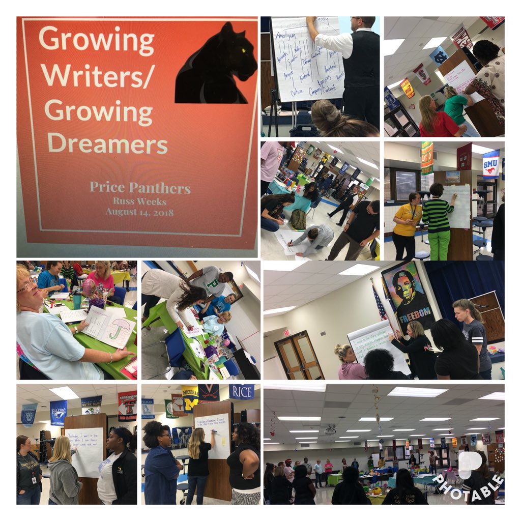 TomikaJohnson21's tweet photo. Learning from one of the BEST!! We WILL GROW in WRITING! We MUST GROW in WRITING as a campus! So you bring out the BEST Writing GURU in your district for you and your teachers to learn from! #ThinkersWrite #PriceDreamers @PriceElem @misdadvac https://t.co/izMqbMsLhP