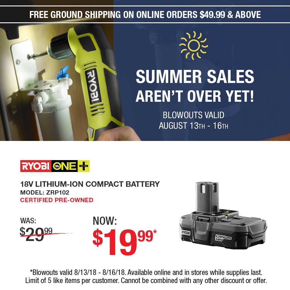 End of summer blowouts are live #whilesupplieslast through 8/16!  Don't miss out!  Buy now in store or online:  directtoolsoutlet.com/specials