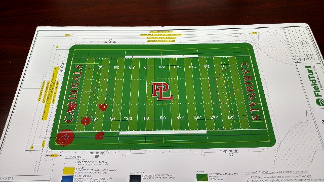 PomptonLakesPS's tweet image. Initial leveling of Lakeside Field is complete.  Next phase is installation of lights scheduled for early September.
