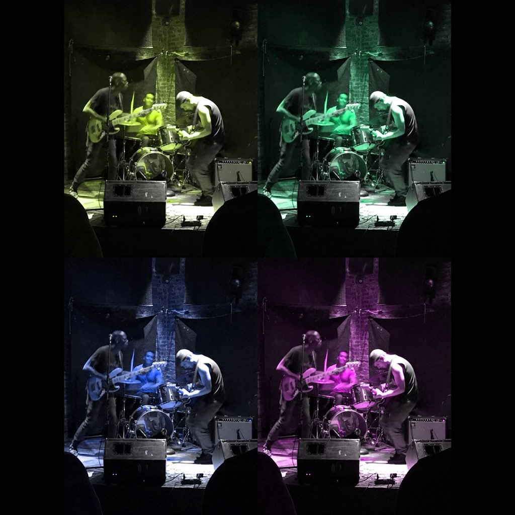 evolveyourmusic's tweet photo. Pick a color, any color! Fun with filters from the @radiatorking7 show at #gutterbar in #brooklyn. Check them and the rest of the SoundEvolution Music family out on our @Spotify playlist. https://t.co/pncxM1FTBe #spotifyplaylist #supportindiemusic #indierecordlabel #SEMnow #siny https://t.co/W5MIkNR0Im