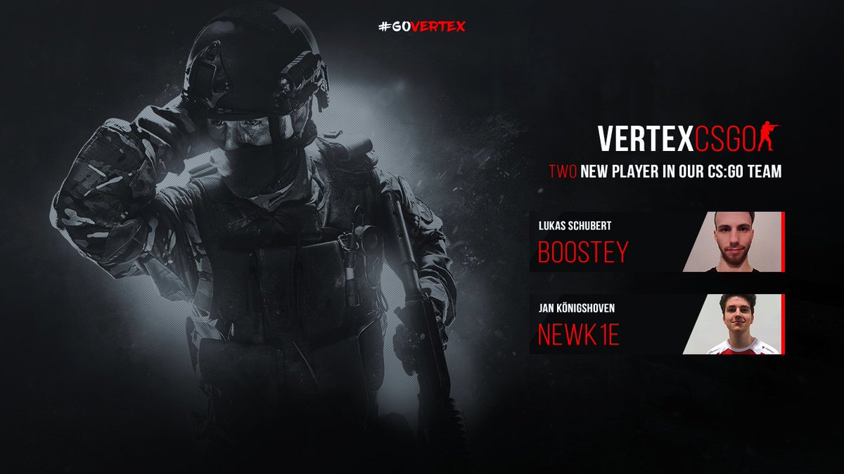 #vertexCSGO

CS:GO Roster Update👀

🇩🇪@sinolduzz 
🇩🇪<a href="/arno_cs/">Daniel Busch</a> 
🇩🇪@uNNcut 
🇩🇪<a href="/newk1eCS/">newk1e</a> 
🇩🇪@boosteycs 
🇩🇪<a href="/decacsgo/">deca</a> (stand-in)
🇩🇪<a href="/aleyzr/">aleyzr</a> (coach)

<a href="/newk1eCS/">newk1e</a> and @boosteycs welcome to the #vertexfamily🤗

<a href="/ARCTIChannel/">ARCTIC</a> | <a href="/ShikensoMedia/">Shikenso®</a> 

#govertex
