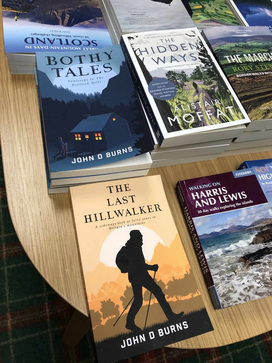 Spotted in the fabulous @HighlandBks #FortWilliam #Lochaber, both my books #DaughterDisappeared and #Glasdrum, and 2 by fellow local author @JohnBurnswriter, #coverdesigns by @TheCoverness. Fantastic Independent #Bookshop.