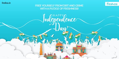 FreshcaOfficial's tweet photo. The freedom you deserve from the city pollution is now within your reach! Freshca wishes you a very happy Independence Day.
#Freshca #IndependenceDay #Celebration #Freshness #Freedom https://t.co/3R9YZq64De