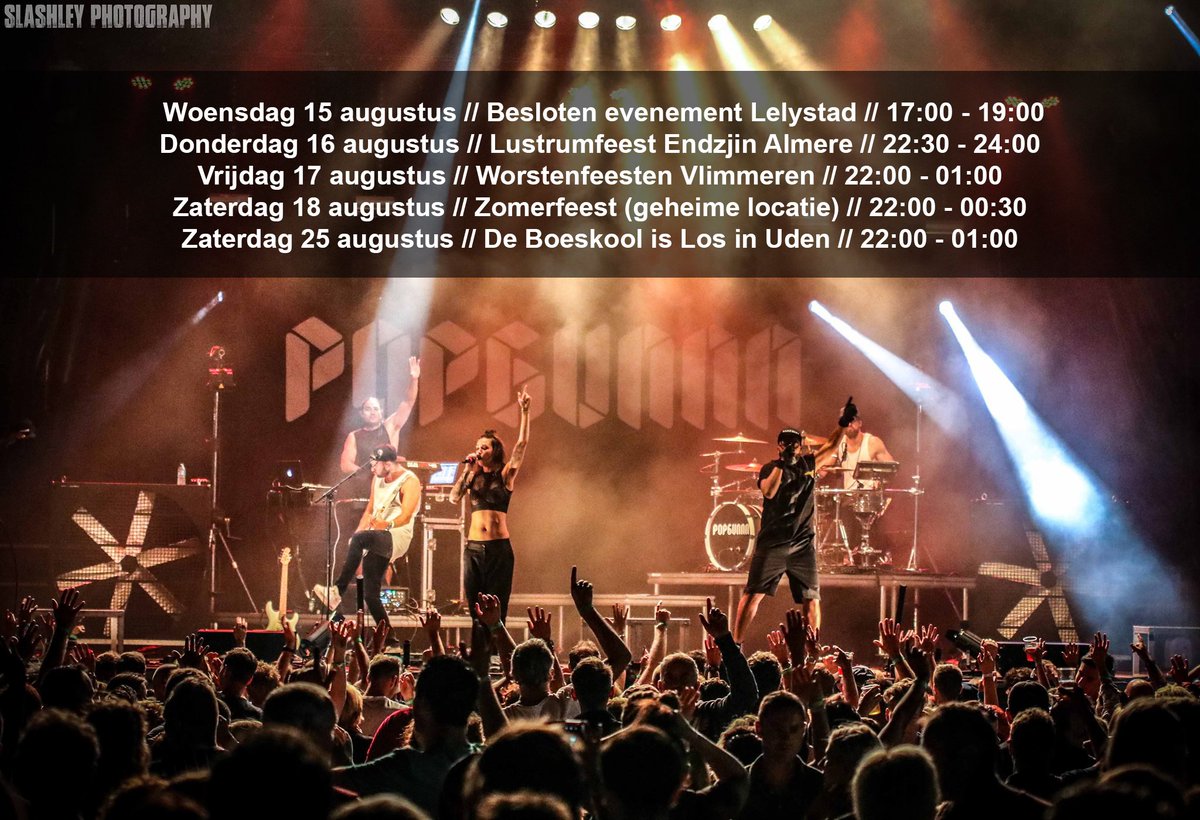 ArtistCapitol's tweet image. Na o.a. optredens in #Dubai en #DutchweekSnowtime in Val Thorens speelt de coverband @popgunnn de allervetste dance, rock en hiphop hits in ons eigen kikkerlandje en bij onze zuiderburen.

Het #programma van POPGUNNN voor de komende 10 dagen: