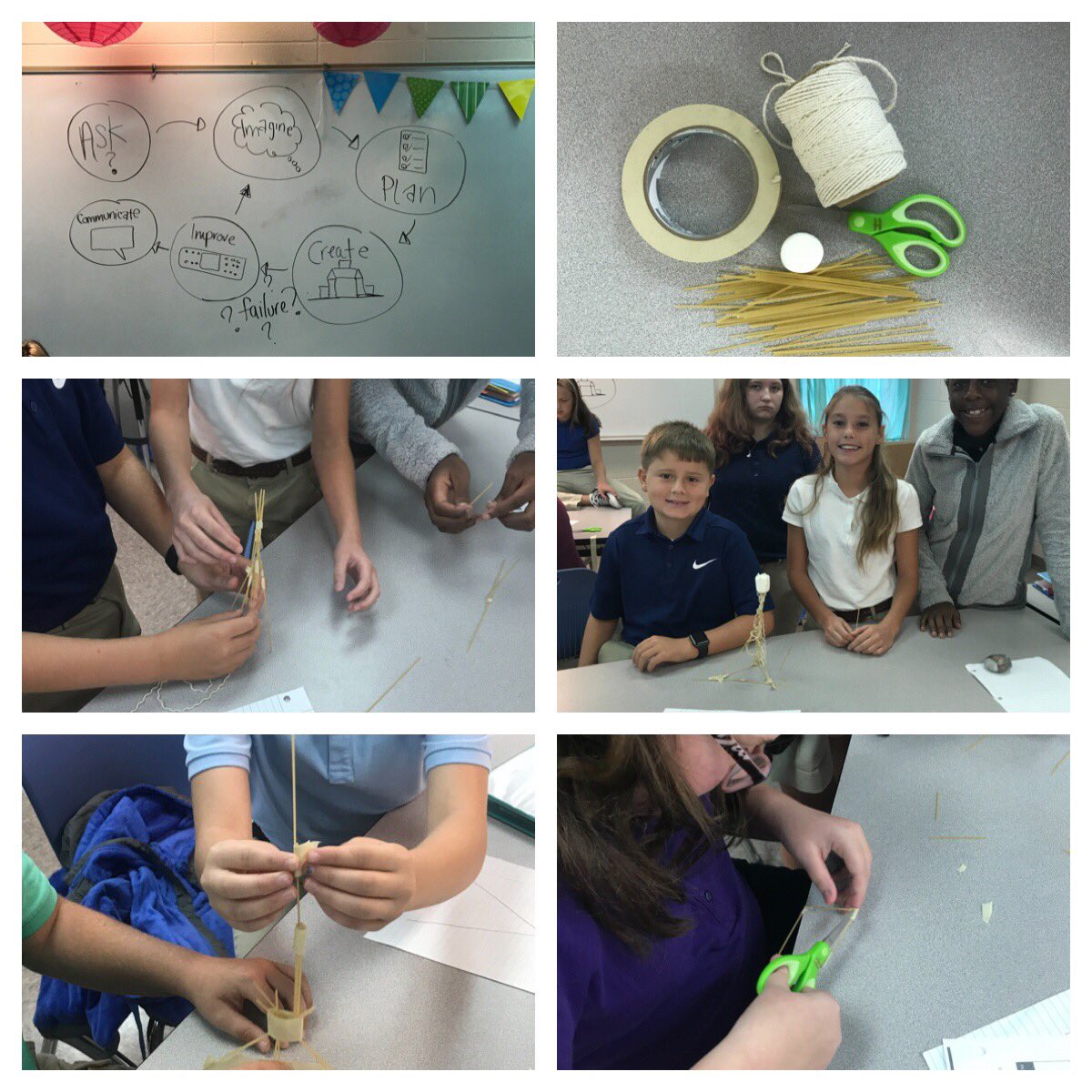 howardkeb's tweet photo. Ss were introduced to the Engineering Process today through the Marshmallow Challenge. A lot of Ss struggled with failure being part of that process. Failure is real world y’all! 😬 @dms_tcboe #theDREWway #leadingtheway #GoodAsGold https://t.co/osQjxkebn1
