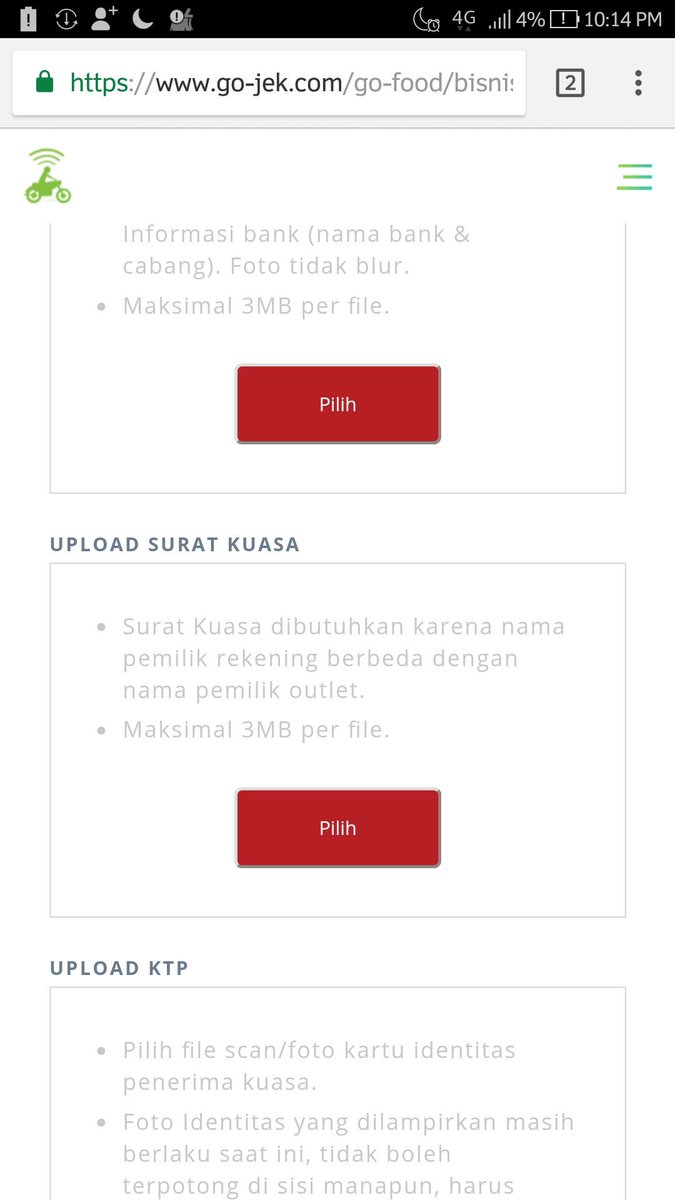 Surat kuasa go food go jek hanya perlu anda buat dan serahkan ke admin go food apabila mem Contoh Surat Kuasa Ganti Rekening Go Food