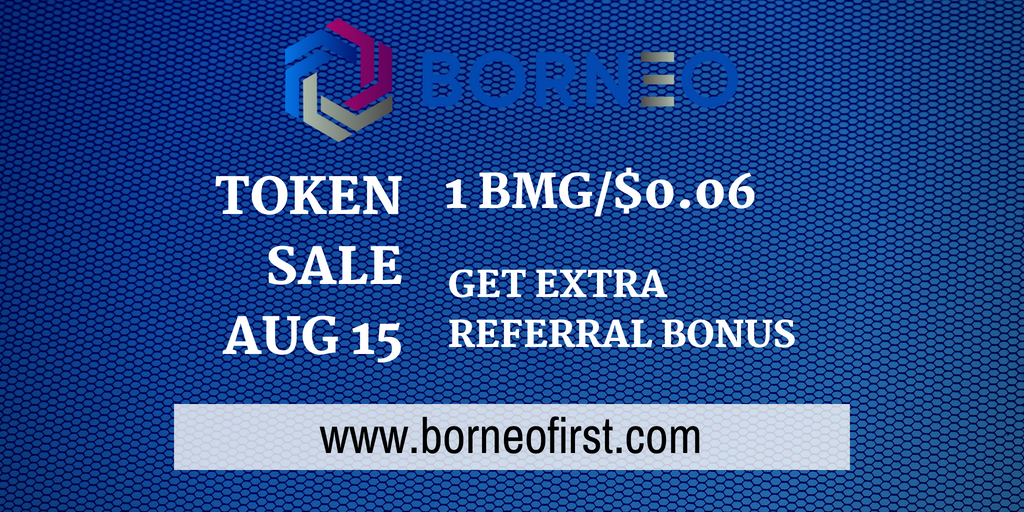 Borneo_ICO's tweet photo. Borneo First Token Sale starts on August 15.

1 BMG for $0.06🚀🚀🚀

Get EXTRA referral bonus!

https://t.co/xliegECvyd

#비트코인 #仮想通貨 #ico #cryptocurrency #tokensale #bitcoin #Blockchain #TuesdayThoughts #ETHEREUM @EaglecoinID https://t.co/w9nqYNuTpM